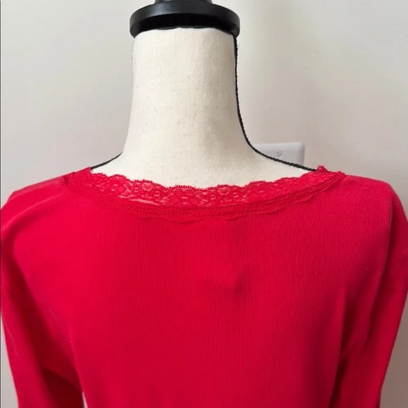 Disney Red Long Sleeve V-Neck Top - Picture 8 of 16